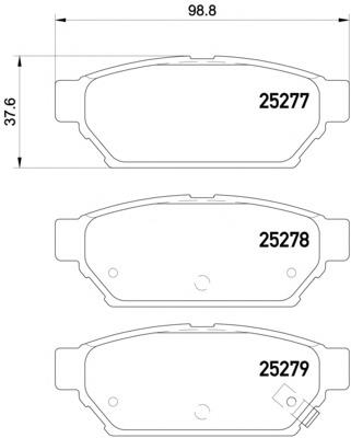 2527701 Textar pastillas de freno traseras