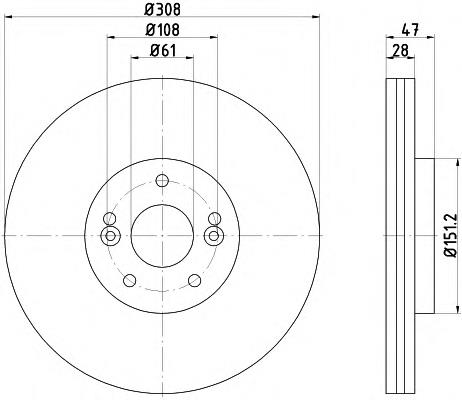 92157700 Textar freno de disco delantero