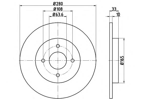 92172403 Textar disco de freno trasero