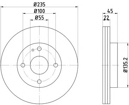 92103000 Textar freno de disco delantero