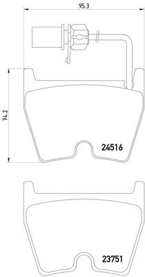 Comprar P85138 Brembo Pastillas delanteras de freno