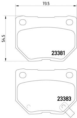 2338101 Textar pastillas de freno traseras