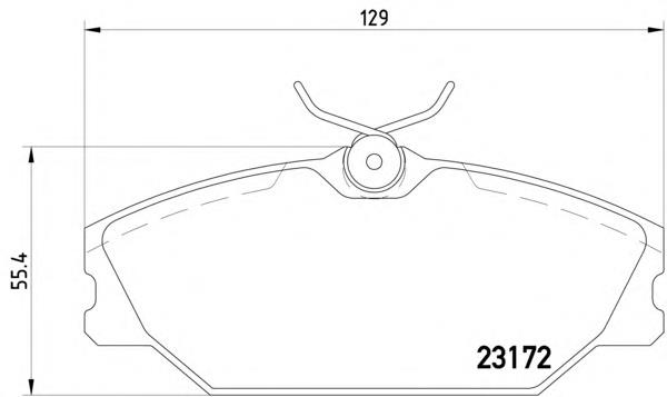 Pastillas de freno delanteras Renault Laguna 1 B56, 556