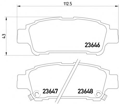 2364601 Textar pastillas de freno traseras