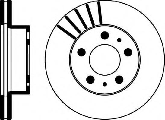 Freno de disco delantero 92021800 Textar