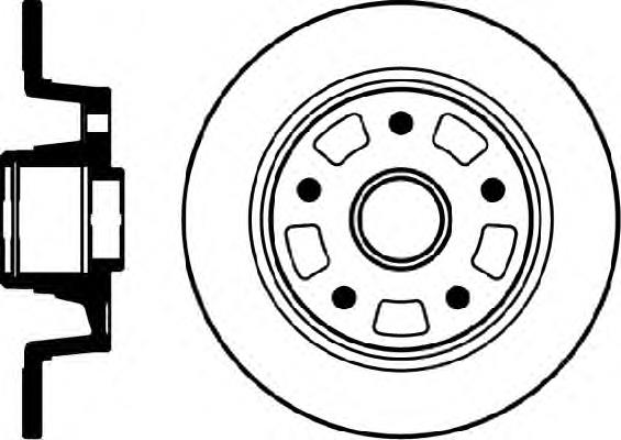 92078900 Textar disco de freno trasero