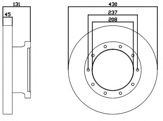 93088300 Textar freno de disco delantero