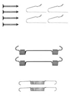 97034600 Textar kit de montaje, zapatas de freno traseras