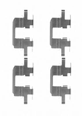 82502600 Textar conjunto de muelles almohadilla discos traseros