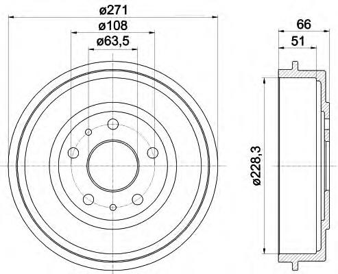 94027400 Textar freno de tambor trasero