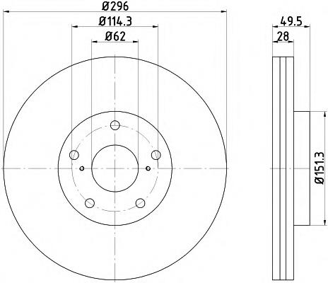 92235200 Textar freno de disco delantero