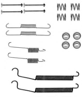 97037900 Textar kit de montaje, zapatas de freno traseras