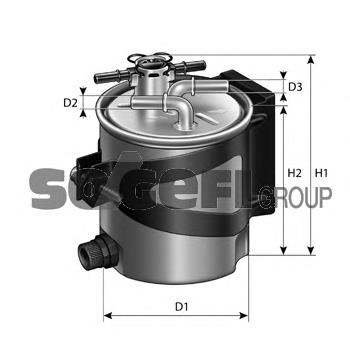 FCS740 Purflux Filtro de gasolina
