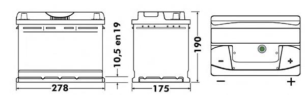 EB740 Exide Batería Start-Stop