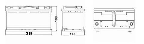 Batería EK800 Exide