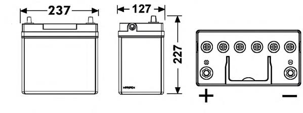 EB457 Exide Batería Start-Stop