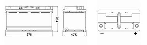 EK700 Exide Batería Start-Stop