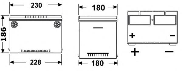 Batería Exide EB608
