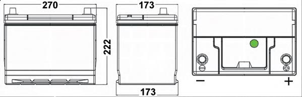 EA754 Exide Batería Start-Stop