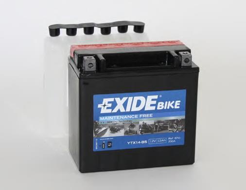 Batería de Arranque Exide 12 ah 12 v B00 (YTX14BS)