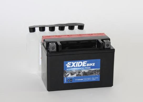 Batería de Arranque Exide 8 ah 12 v B00 (YTX9BS)