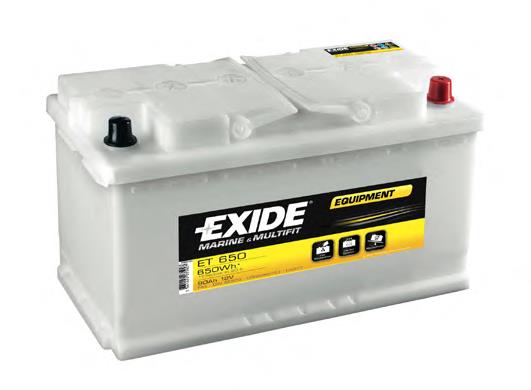 Batería de Arranque Exide (ET650)