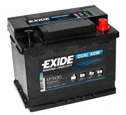 EP500 Exide Batería Start-Stop