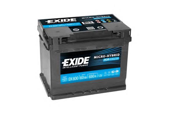Batería Exide EK600