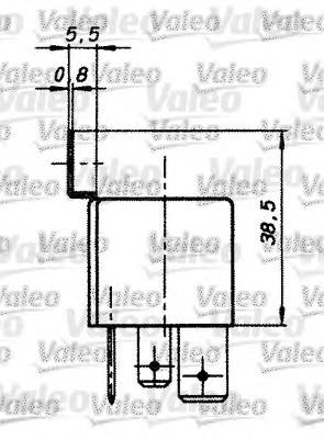 Relé de desempañador de luneta trasera 643828 VALEO