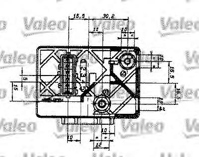 245612 VALEO relé de bujía de precalentamiento