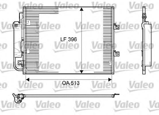 814061 VALEO condensador aire acondicionado