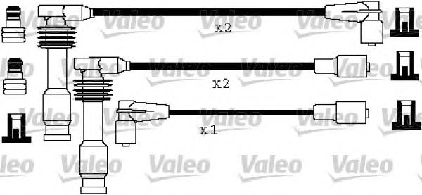 1612612 Opel juego de cables de encendido