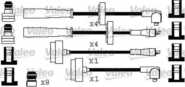 346521 VALEO cables de bujías