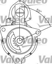 Motor de arranque 458174 VALEO