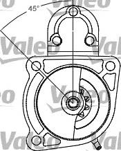 Motor de arranque 458183 VALEO