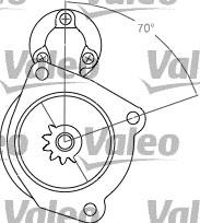 Motor de arranque 458201 VALEO