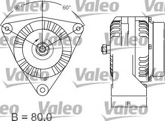 Alternador 437486 VALEO