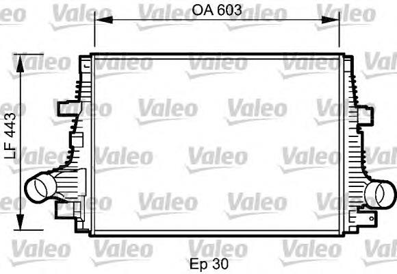 818794 VALEO radiador de aire de admisión