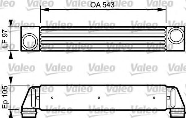 818796 VALEO radiador de aire de admisión