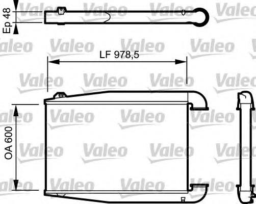 818774 VALEO radiador de aire de admisión