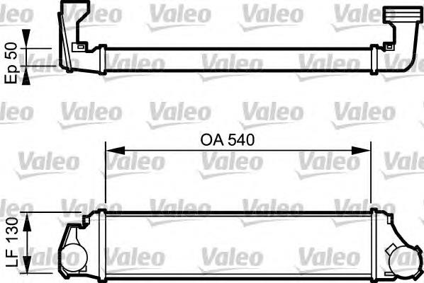 818716 VALEO radiador de aire de admisión