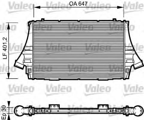 Radiador de aire de admisión 817998 VALEO