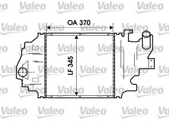 817923 VALEO radiador de aire de admisión