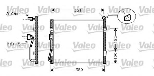 Condensador aire acondicionado 818031 VALEO