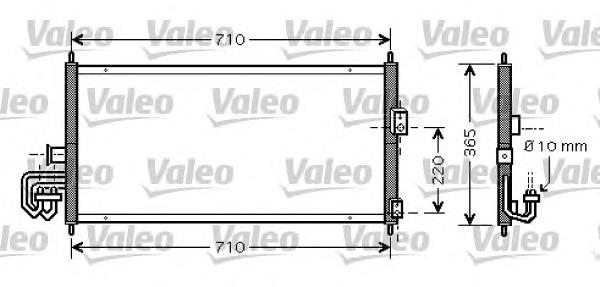 818026 VALEO condensador aire acondicionado