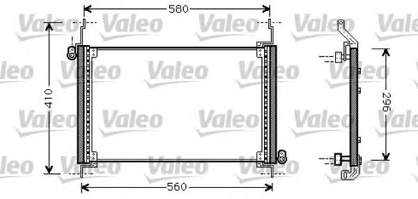 Condensador aire acondicionado 818007 VALEO