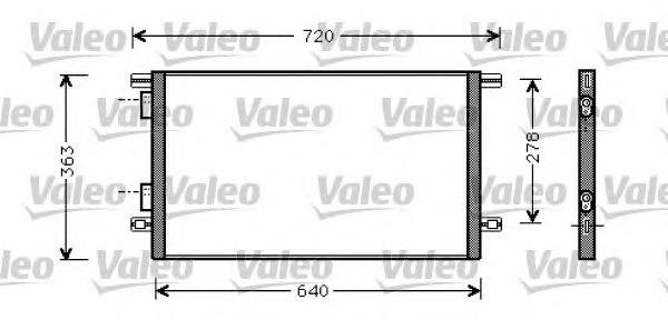 818008 VALEO condensador aire acondicionado