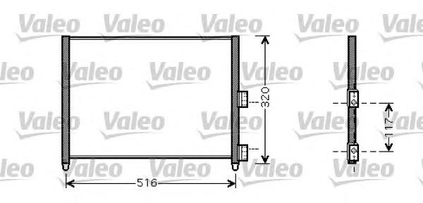 Condensador aire acondicionado 818020 VALEO