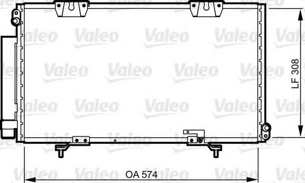 Condensador aire acondicionado 817803 VALEO