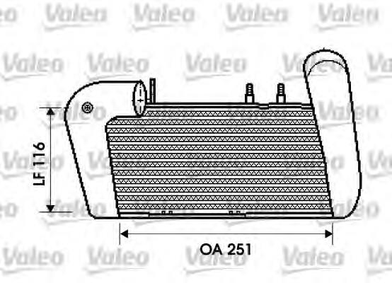 Radiador de aire de admisión 817761 VALEO